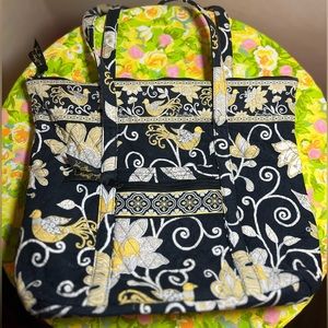 Vera Bradley yellow bird shoulder bag